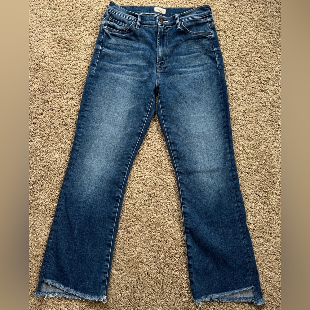 Mother Denim Insider Crop Step Fray Jeans in size 27